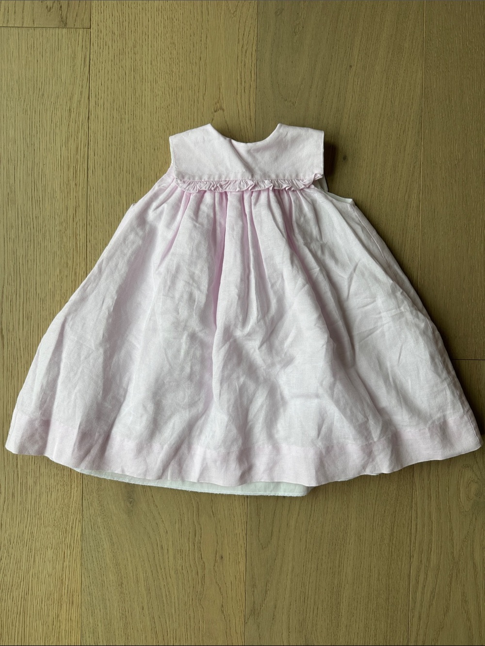 Bailey Boys Smock Dress Girls 24M Light Pink Collared Sleeveless Formal